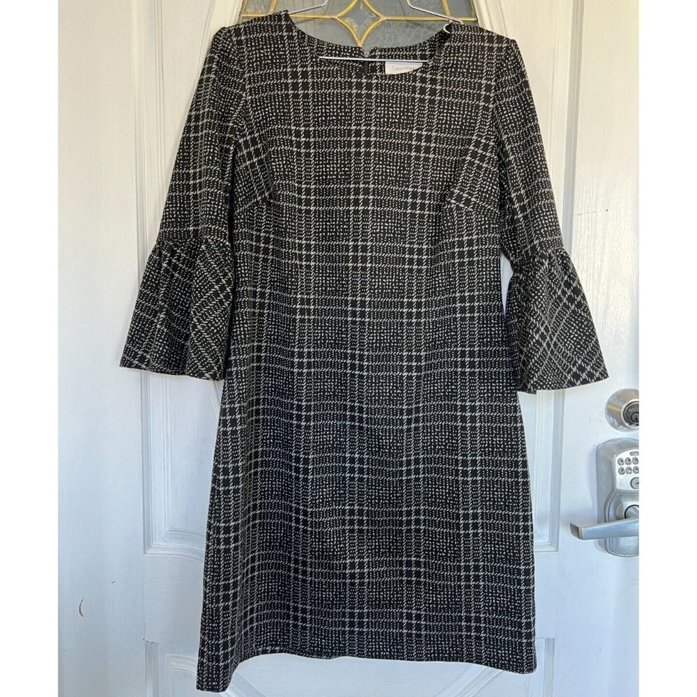 Calvin Klein Worn once Bell Sleeve Shift Dress Women Size‎ 8